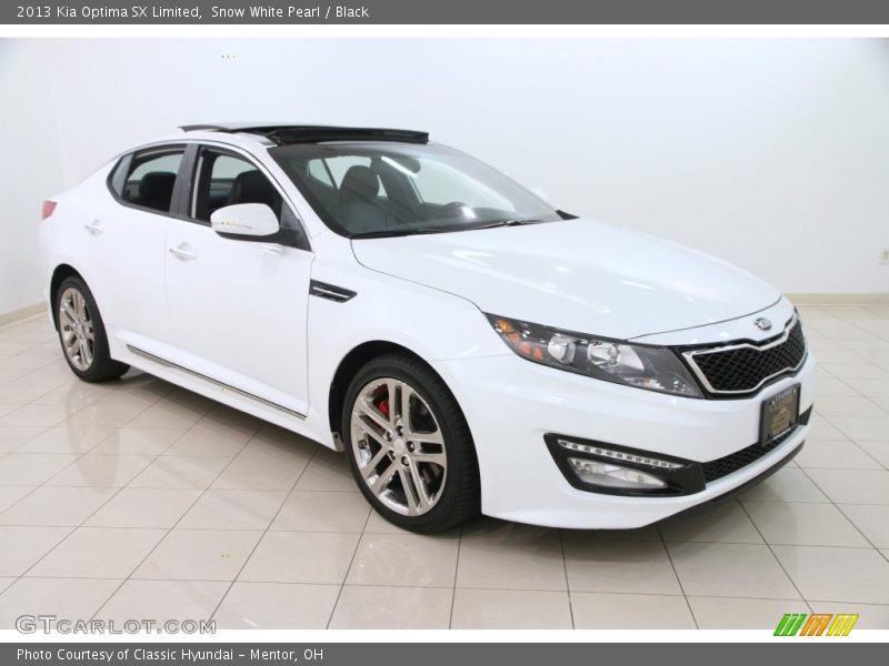 Snow White Pearl / Black 2013 Kia Optima SX Limited