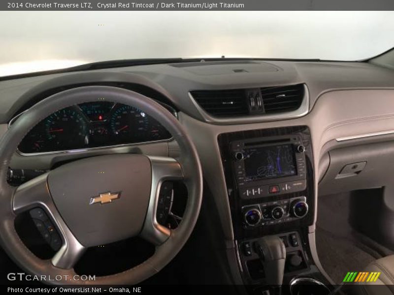 Crystal Red Tintcoat / Dark Titanium/Light Titanium 2014 Chevrolet Traverse LTZ