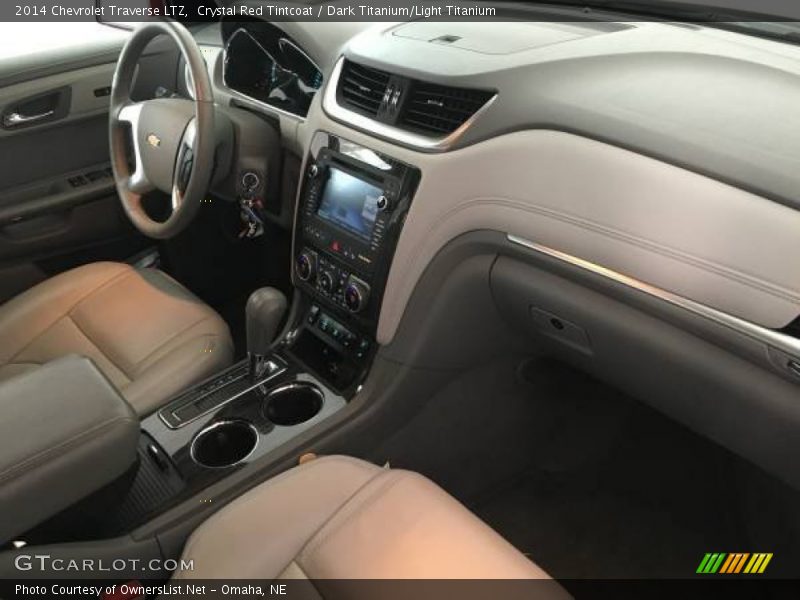 Crystal Red Tintcoat / Dark Titanium/Light Titanium 2014 Chevrolet Traverse LTZ