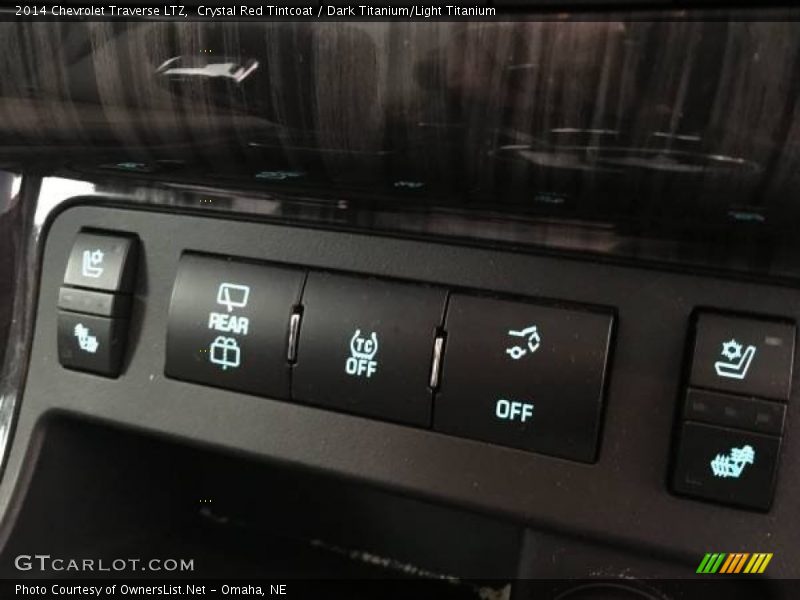 Crystal Red Tintcoat / Dark Titanium/Light Titanium 2014 Chevrolet Traverse LTZ