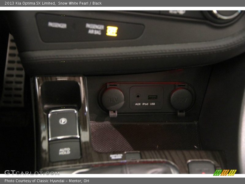 Snow White Pearl / Black 2013 Kia Optima SX Limited