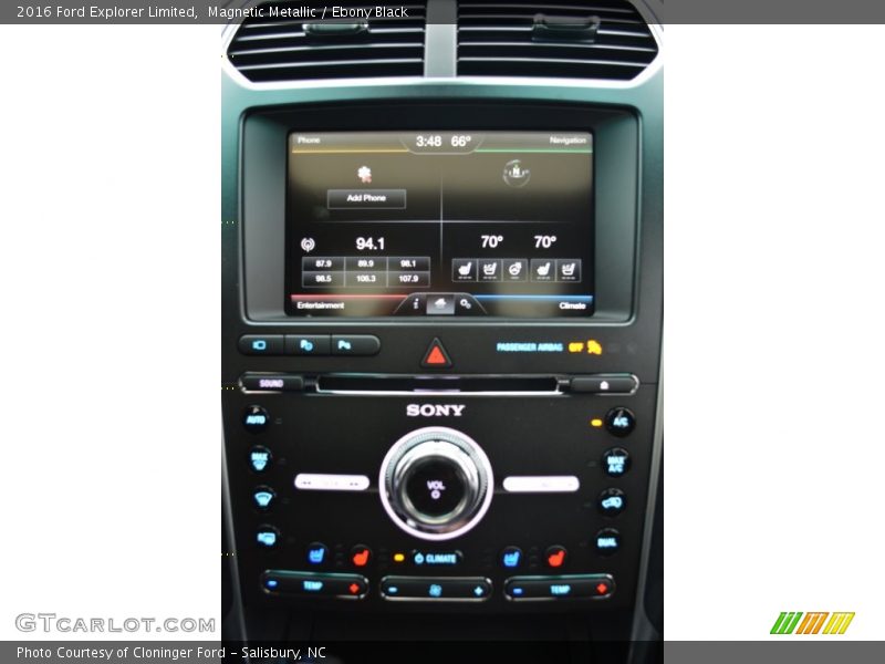 Magnetic Metallic / Ebony Black 2016 Ford Explorer Limited