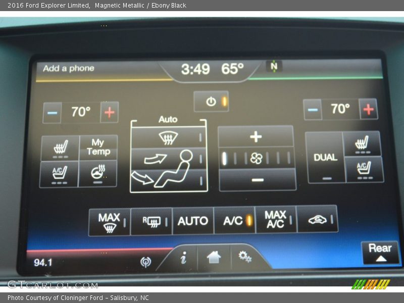 Magnetic Metallic / Ebony Black 2016 Ford Explorer Limited