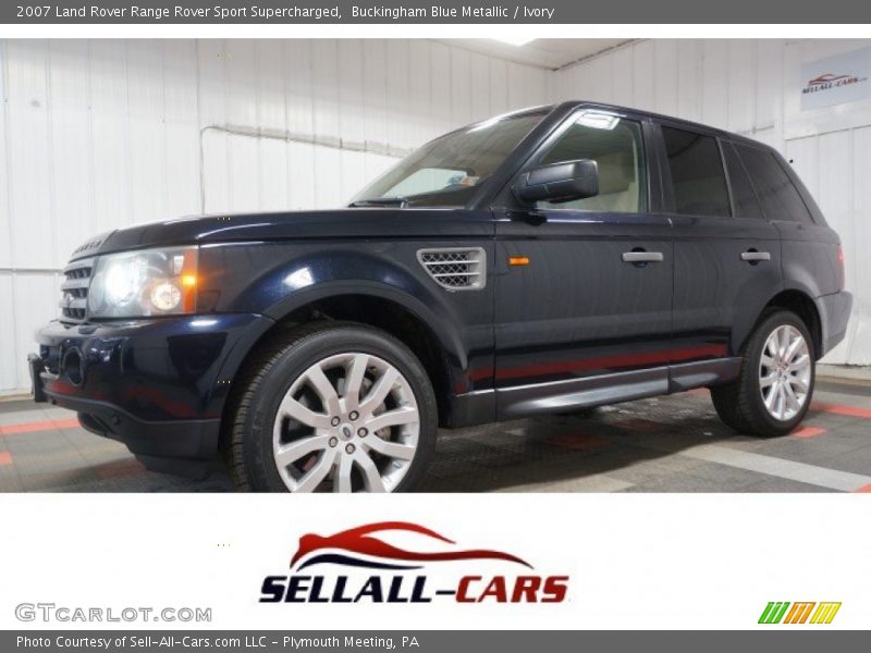 Buckingham Blue Metallic / Ivory 2007 Land Rover Range Rover Sport Supercharged