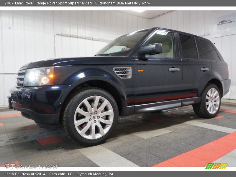Buckingham Blue Metallic / Ivory 2007 Land Rover Range Rover Sport Supercharged