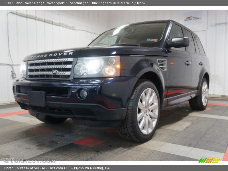 Buckingham Blue Metallic / Ivory 2007 Land Rover Range Rover Sport Supercharged