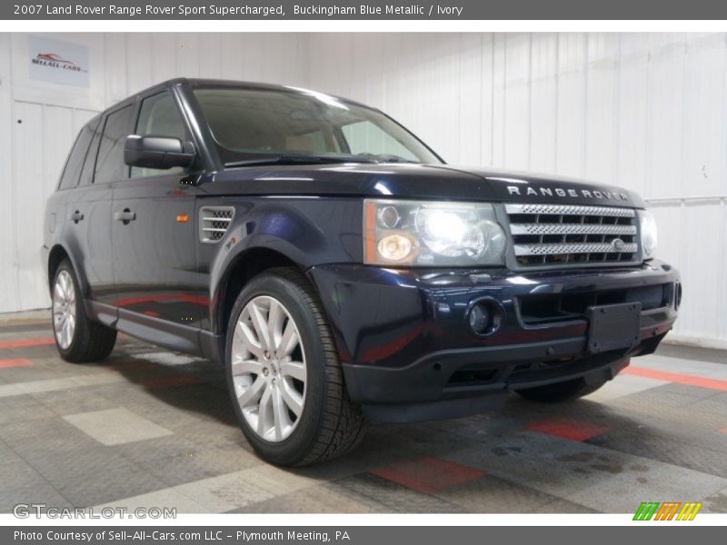 Buckingham Blue Metallic / Ivory 2007 Land Rover Range Rover Sport Supercharged