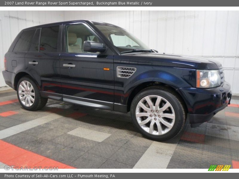 Buckingham Blue Metallic / Ivory 2007 Land Rover Range Rover Sport Supercharged