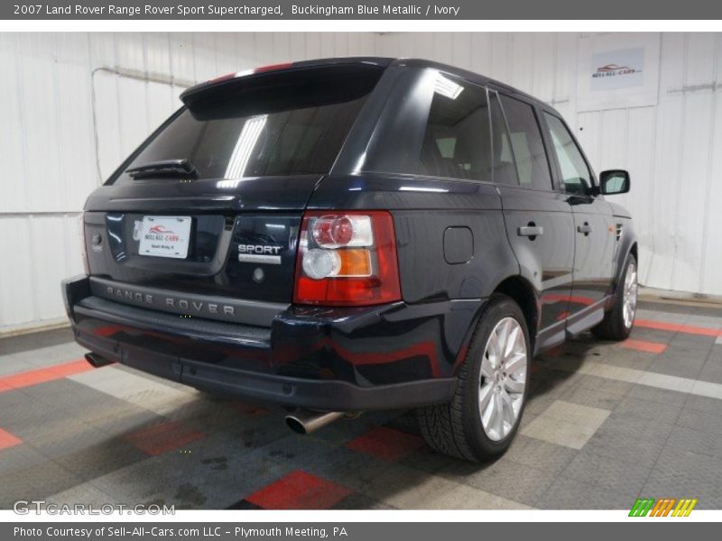 Buckingham Blue Metallic / Ivory 2007 Land Rover Range Rover Sport Supercharged