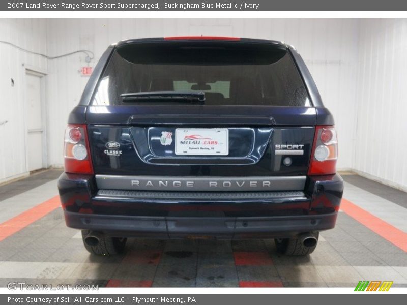 Buckingham Blue Metallic / Ivory 2007 Land Rover Range Rover Sport Supercharged