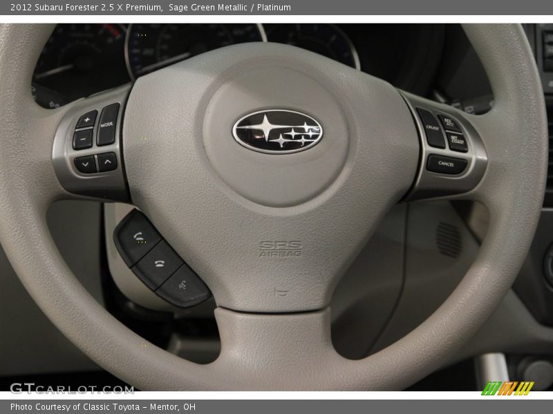 Sage Green Metallic / Platinum 2012 Subaru Forester 2.5 X Premium