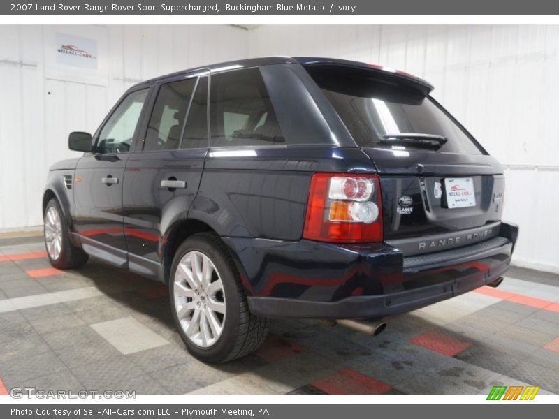 Buckingham Blue Metallic / Ivory 2007 Land Rover Range Rover Sport Supercharged
