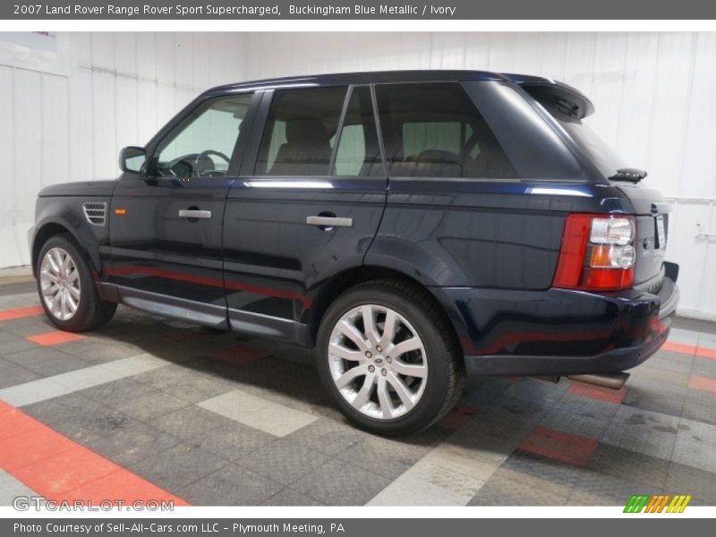 Buckingham Blue Metallic / Ivory 2007 Land Rover Range Rover Sport Supercharged