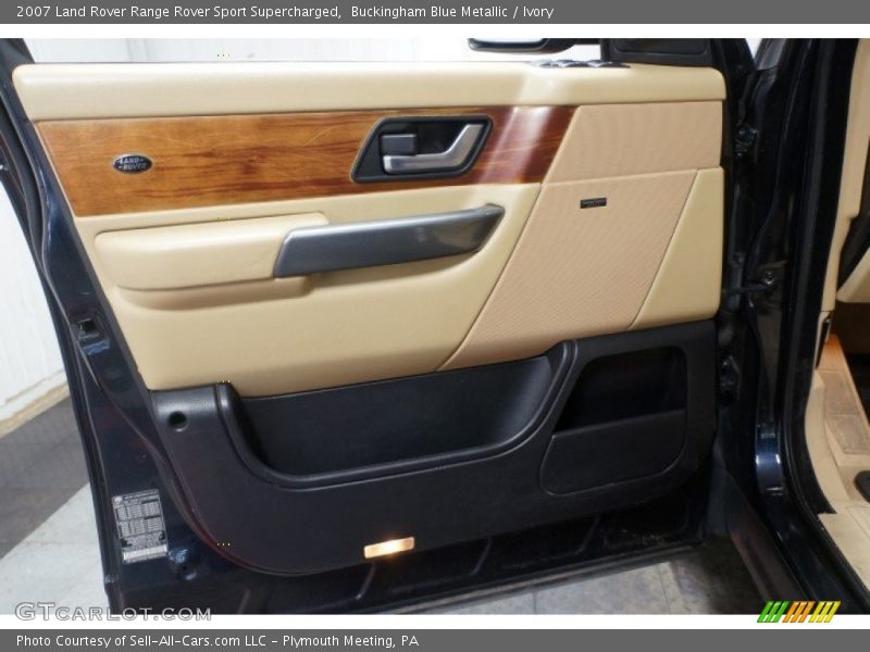 Buckingham Blue Metallic / Ivory 2007 Land Rover Range Rover Sport Supercharged