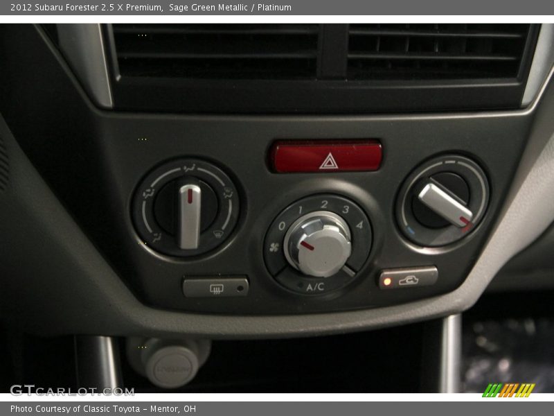 Sage Green Metallic / Platinum 2012 Subaru Forester 2.5 X Premium