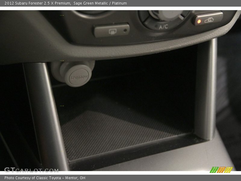 Sage Green Metallic / Platinum 2012 Subaru Forester 2.5 X Premium