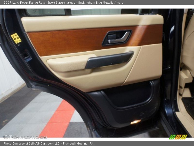 Buckingham Blue Metallic / Ivory 2007 Land Rover Range Rover Sport Supercharged