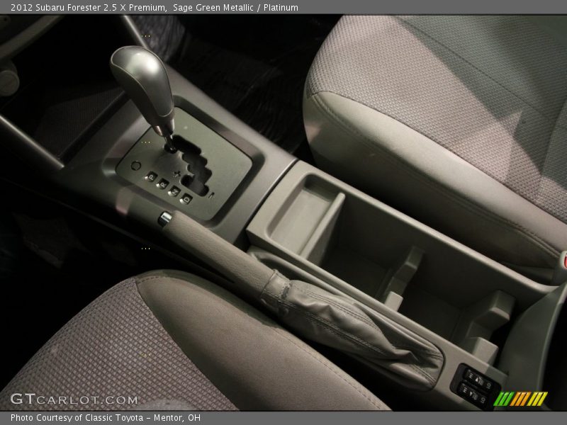 Sage Green Metallic / Platinum 2012 Subaru Forester 2.5 X Premium
