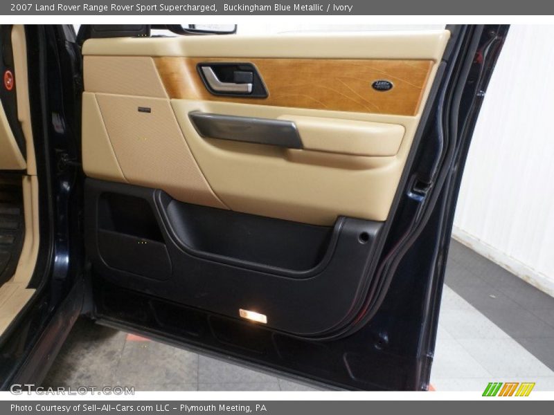 Buckingham Blue Metallic / Ivory 2007 Land Rover Range Rover Sport Supercharged