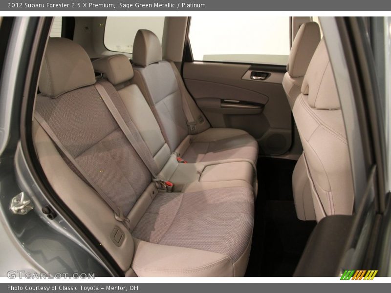 Sage Green Metallic / Platinum 2012 Subaru Forester 2.5 X Premium