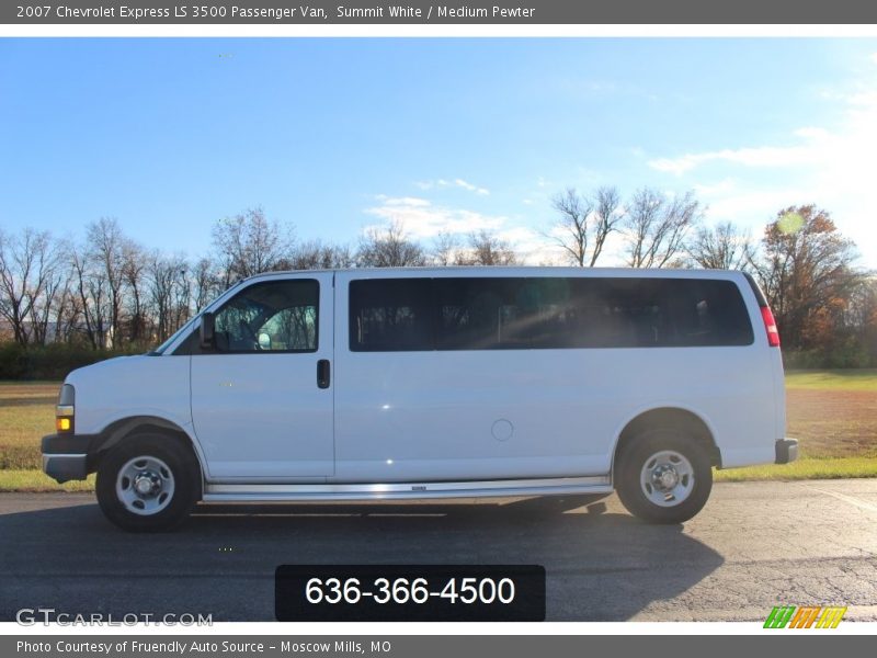 Summit White / Medium Pewter 2007 Chevrolet Express LS 3500 Passenger Van