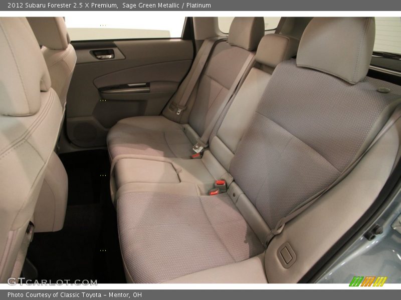 Sage Green Metallic / Platinum 2012 Subaru Forester 2.5 X Premium