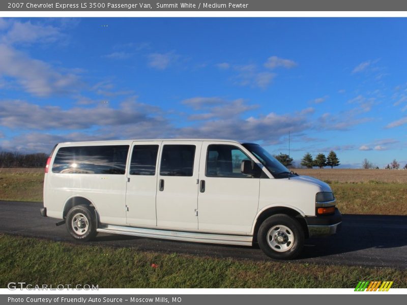 Summit White / Medium Pewter 2007 Chevrolet Express LS 3500 Passenger Van
