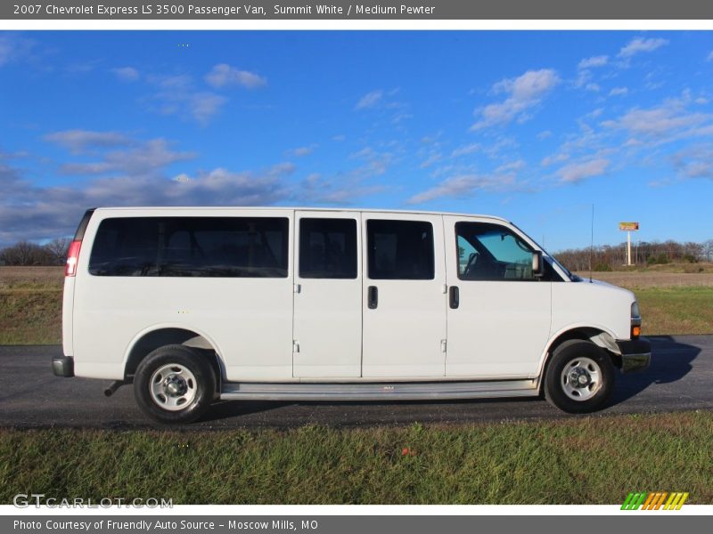 Summit White / Medium Pewter 2007 Chevrolet Express LS 3500 Passenger Van