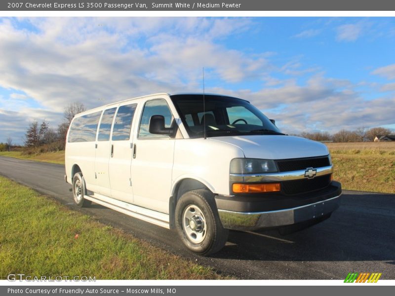 Summit White / Medium Pewter 2007 Chevrolet Express LS 3500 Passenger Van