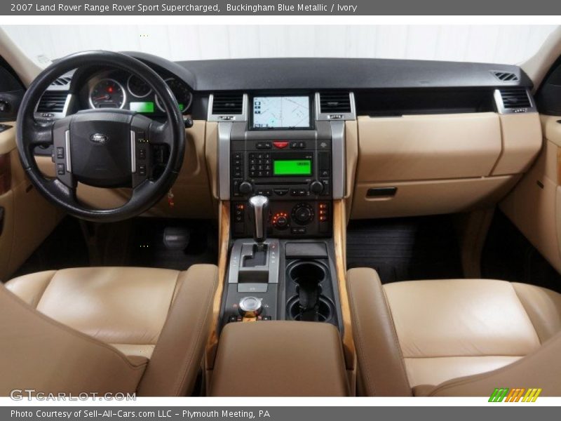 Buckingham Blue Metallic / Ivory 2007 Land Rover Range Rover Sport Supercharged