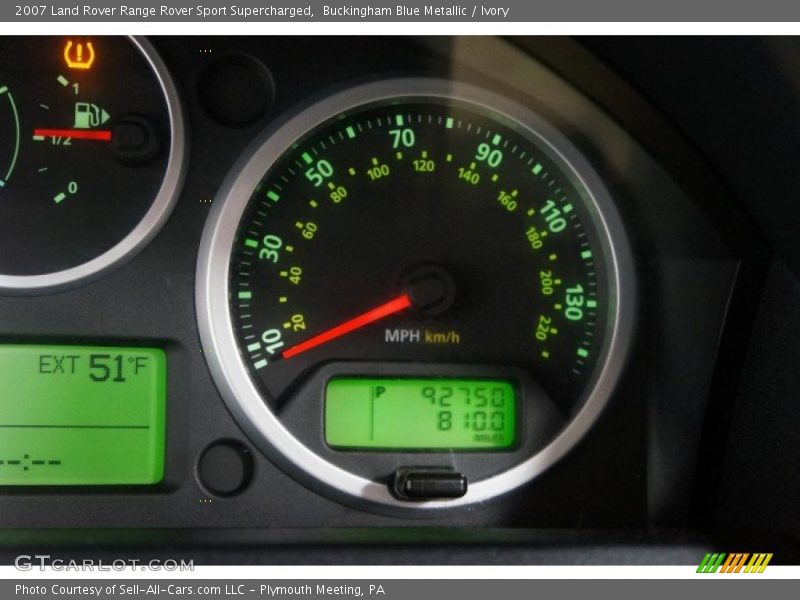 Buckingham Blue Metallic / Ivory 2007 Land Rover Range Rover Sport Supercharged