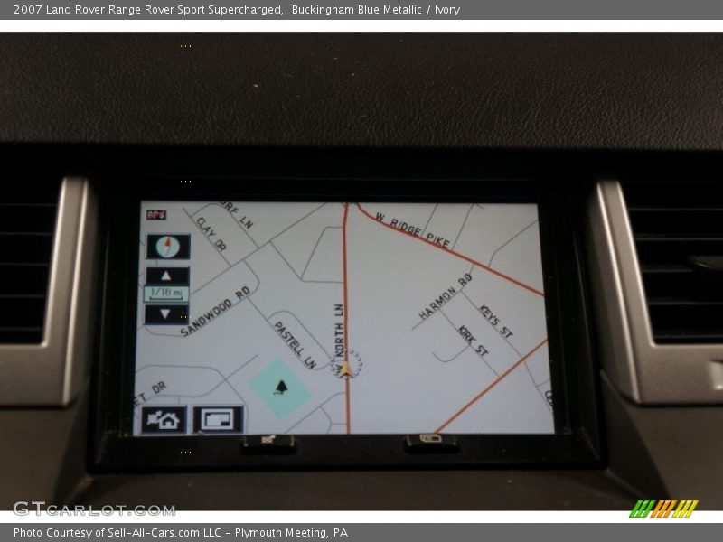 Buckingham Blue Metallic / Ivory 2007 Land Rover Range Rover Sport Supercharged