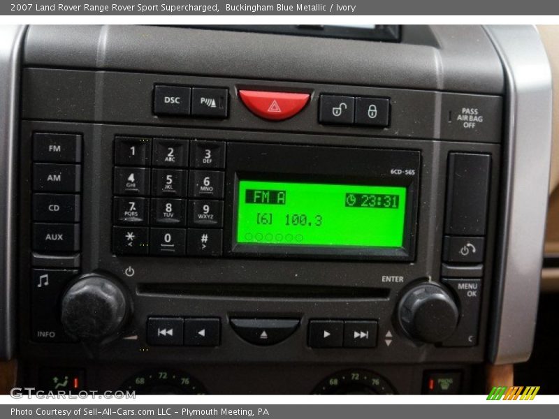 Buckingham Blue Metallic / Ivory 2007 Land Rover Range Rover Sport Supercharged