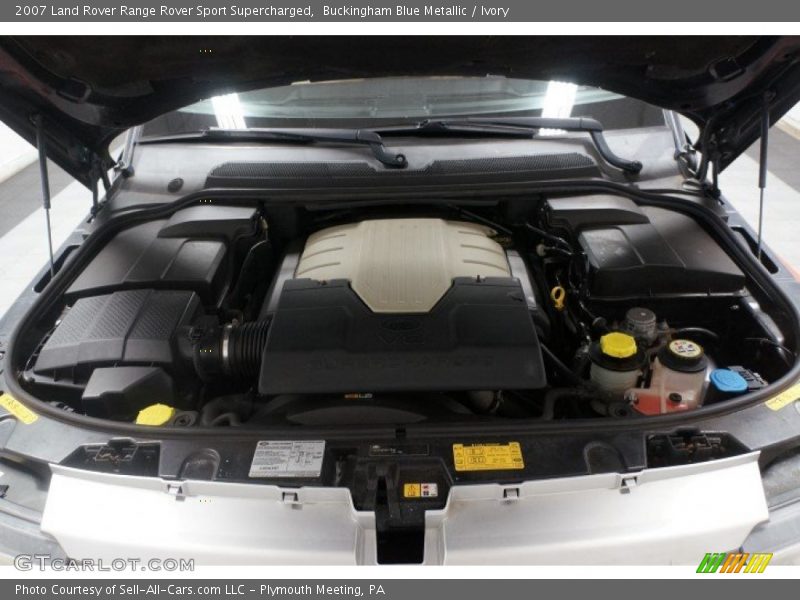 Buckingham Blue Metallic / Ivory 2007 Land Rover Range Rover Sport Supercharged