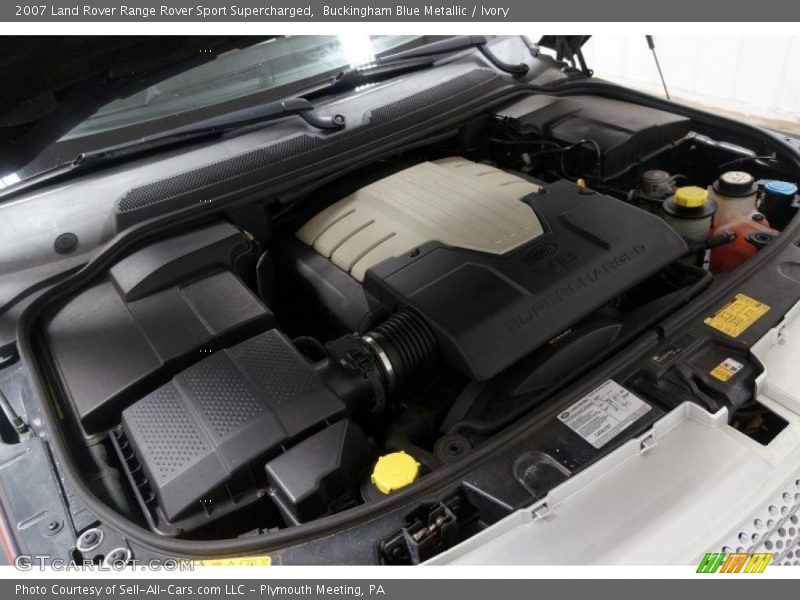 Buckingham Blue Metallic / Ivory 2007 Land Rover Range Rover Sport Supercharged