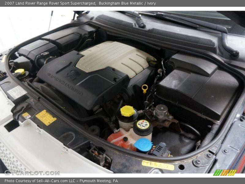 Buckingham Blue Metallic / Ivory 2007 Land Rover Range Rover Sport Supercharged