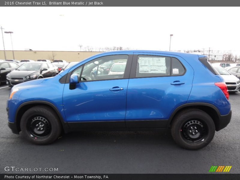 Brilliant Blue Metallic / Jet Black 2016 Chevrolet Trax LS