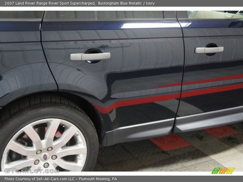 Buckingham Blue Metallic / Ivory 2007 Land Rover Range Rover Sport Supercharged