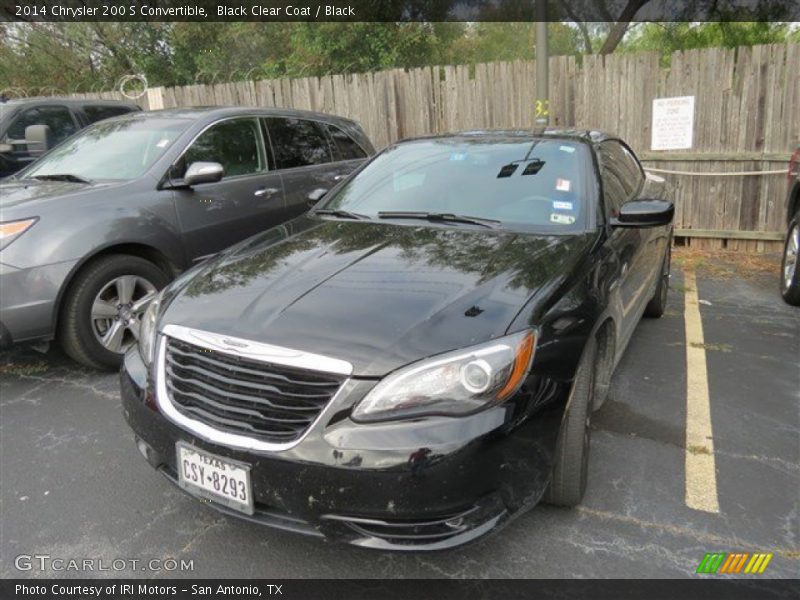 Black Clear Coat / Black 2014 Chrysler 200 S Convertible