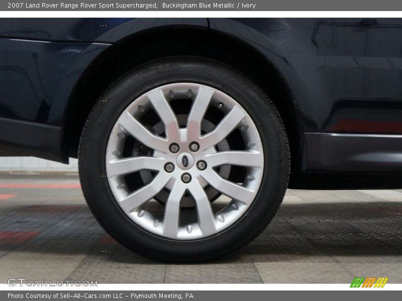 Buckingham Blue Metallic / Ivory 2007 Land Rover Range Rover Sport Supercharged