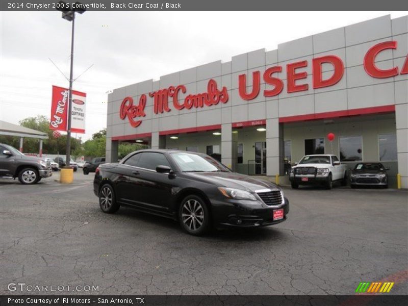 Black Clear Coat / Black 2014 Chrysler 200 S Convertible