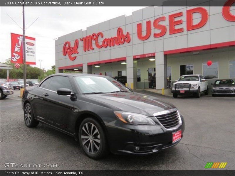 Black Clear Coat / Black 2014 Chrysler 200 S Convertible
