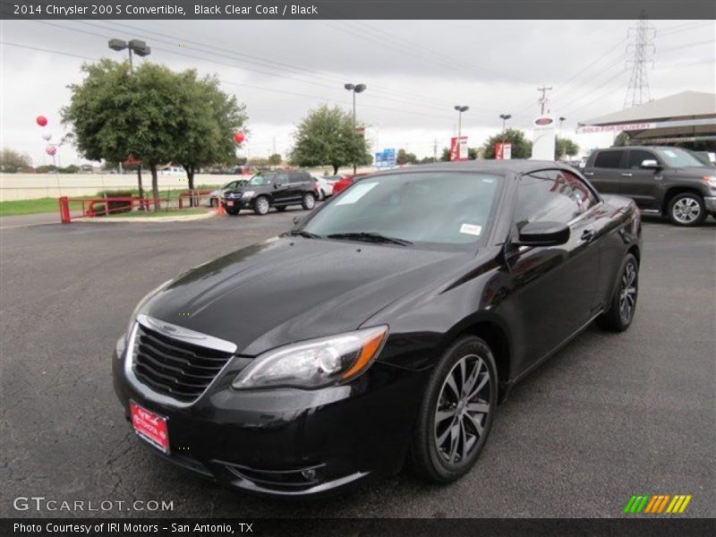 Black Clear Coat / Black 2014 Chrysler 200 S Convertible