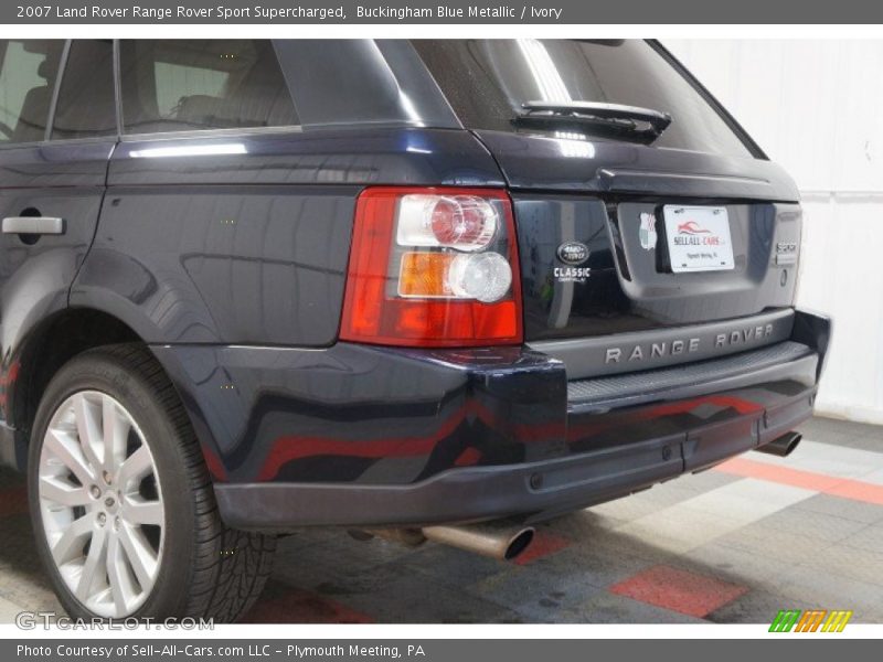 Buckingham Blue Metallic / Ivory 2007 Land Rover Range Rover Sport Supercharged