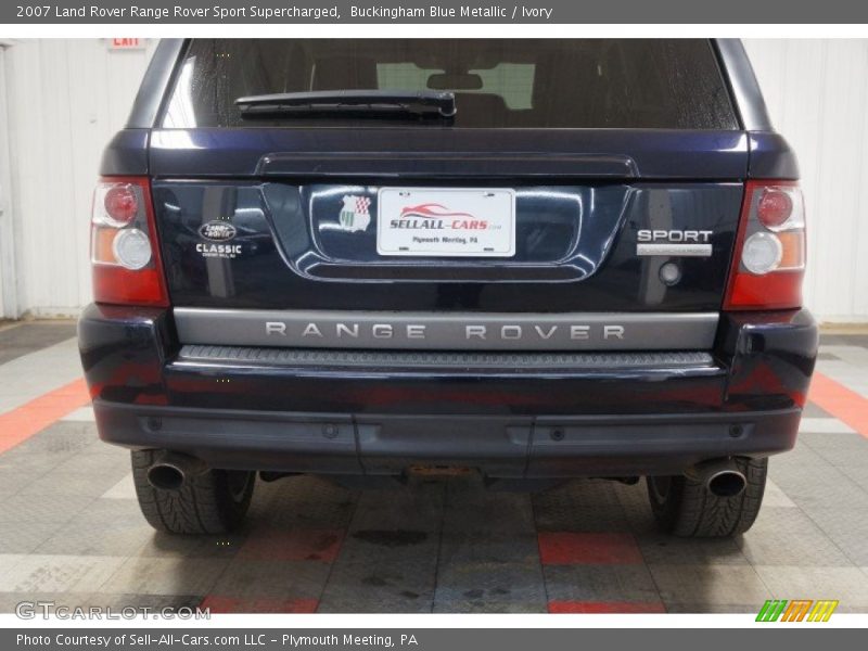 Buckingham Blue Metallic / Ivory 2007 Land Rover Range Rover Sport Supercharged