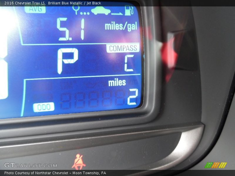 Brilliant Blue Metallic / Jet Black 2016 Chevrolet Trax LS