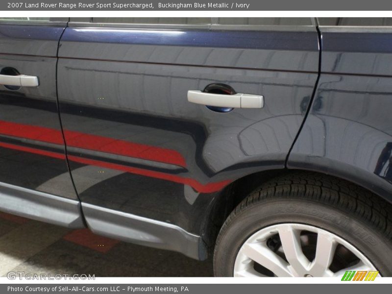Buckingham Blue Metallic / Ivory 2007 Land Rover Range Rover Sport Supercharged