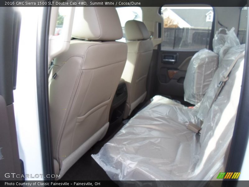 Summit White / Cocoa/Dune 2016 GMC Sierra 1500 SLT Double Cab 4WD