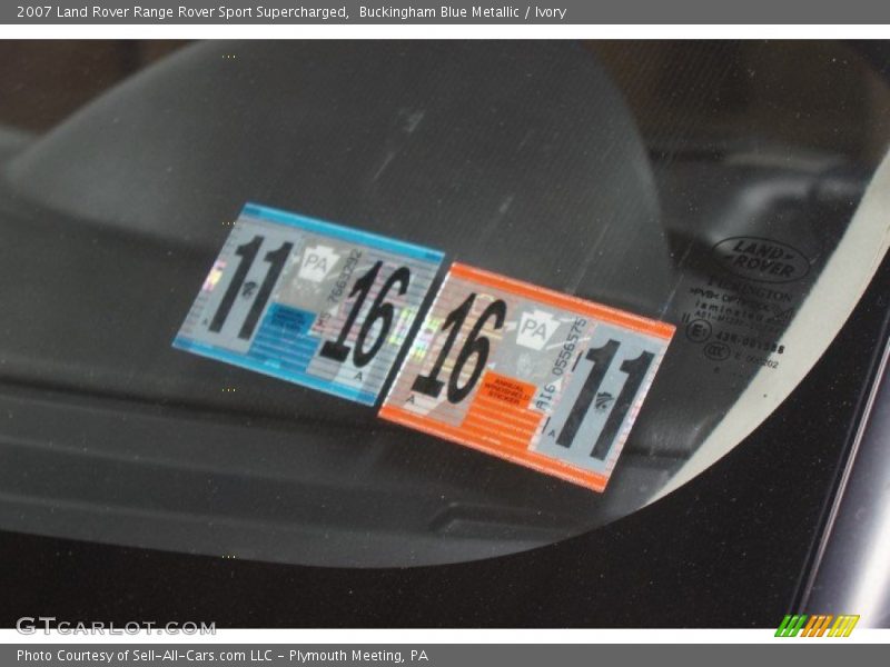 Buckingham Blue Metallic / Ivory 2007 Land Rover Range Rover Sport Supercharged