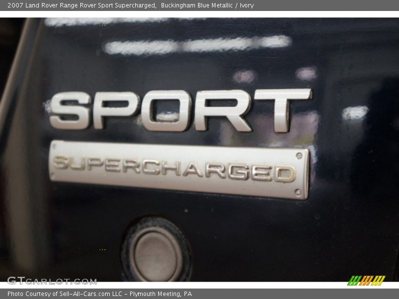 Buckingham Blue Metallic / Ivory 2007 Land Rover Range Rover Sport Supercharged